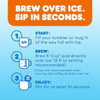 Dunkin' Cold Caramel Flavored Coffee, 10 Keurig K-Cup Pods