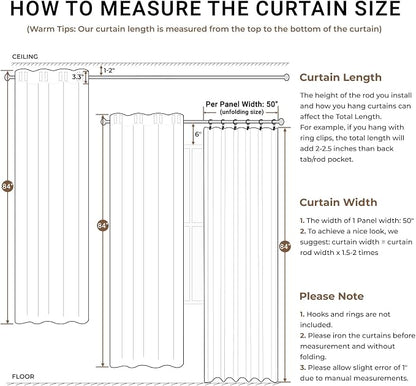 INOVADAY 100% Blackout Linen Curtains - Image 9