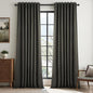 Topfinel Extra Long Grey Linen Blackout Curtains 120 inches Long Thermal by Topfinel