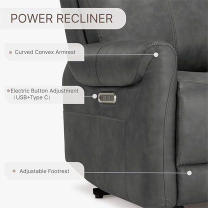 KISLOT Leather Recliner Chair Set of 2, Wall Hugger RV Recliners - Image 6