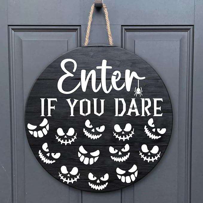Halloween Stencils for Painting on Wood 12” Halloween Stencil Hey Boo Trick or Treat Hocus Pocus Templates for Door Hanger Porch Sign Shirt Painting