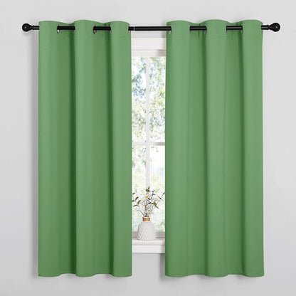 NICETOWN Room Darkening Curtains 63" Long Set of 2 by NICETOWN