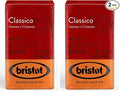 Bristot Classico Ground Espresso – Intense & Creamy Medium Roast Italian Coffee – For Moka, French Press & Pour Over – 8.8 oz (250g) (Pack of 2)