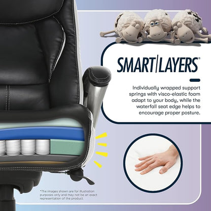 Serta® Lautner Executive Home Office Desk Chair, Ergonomic High-Back - Image 6