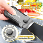 DIYSELF 2 Pack Razor Blade Scraper with 30 Pcs Spare Blades - Scraper Tool for Cleaning, Glass, Stickers - Scraper for Glass Top Stove - Paint Scraper - Razor Scraper - Glass Scraper - Oven Scraper