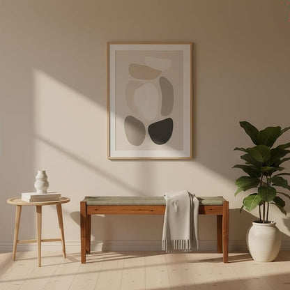 Solid Wood Acacia Indoor Bench - Image 4