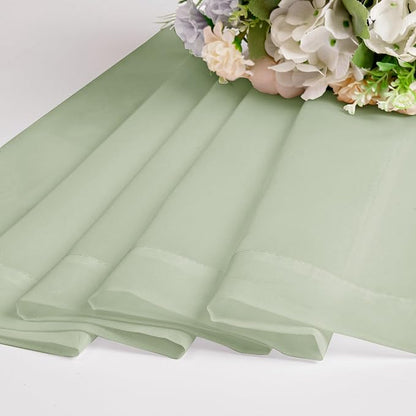 Sheer Curtain 96 Inch Long 2 Panels Set, Light Filtering Clear Rod Pocket Soft - Image 6