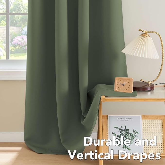 H.VERSAILTEX Blackout Curtains for Bedroom Thermal Insulated Room Darkening - Image 8