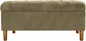 Homepop Home Decor | Tufted Ainsley Button Storage Ottoman Bench by HomePop