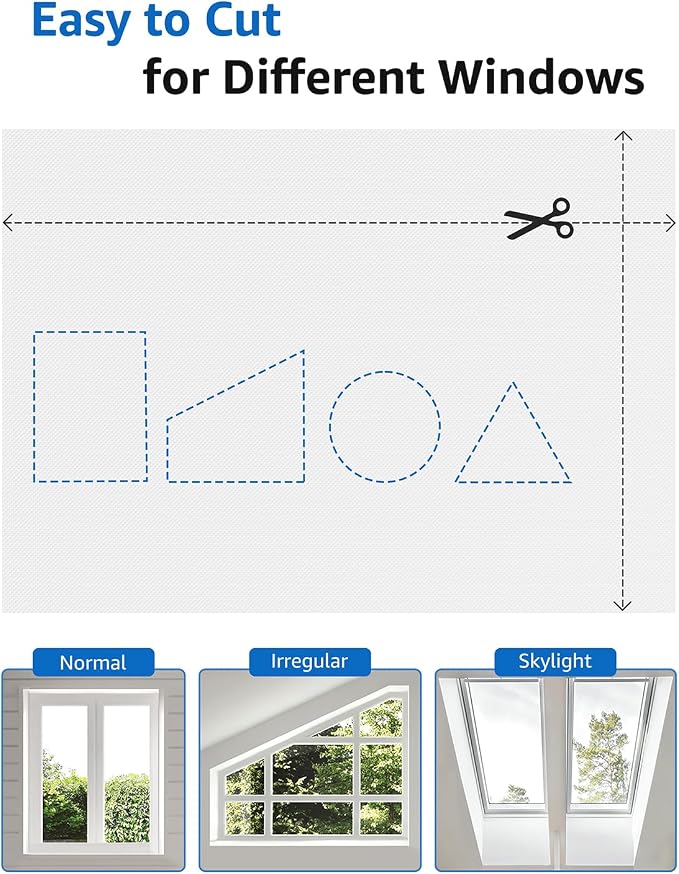 Blackout Curtains for Bedroom 114"x60" Portable No Drill Black Out Window Cover - Image 4