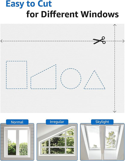 Blackout Curtains for Bedroom 114"x60" Portable No Drill Black Out Window Cover - Image 4