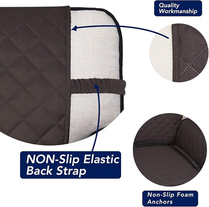PureFit Reversible Quilted Sofa Cover, Water Resistant Slipcover Furniture - Image 3