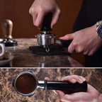 51mm Espresso Tamper and Espresso Puck Screen Set, Espresso Tamper with Calibrated Spring, Premium Barista Stainless Steel Coffee Tamper with Puck Screen, Espresso Handle Tamper for Espresso Machine