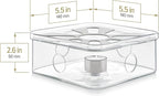 Teabloom Radiance Square Tea Warmer with Tealight Candle – Elegant Base for All Teapot Shapes