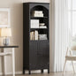 Bookshelf with Doors, Floor Standing Display Storage Cabinet by JMHDYG