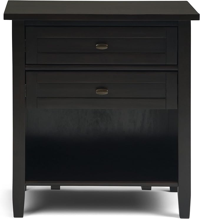 SIMPLIHOME Warm Shaker Solid Wood 24 inch Wide Transitional-Style Bedside - Image 3