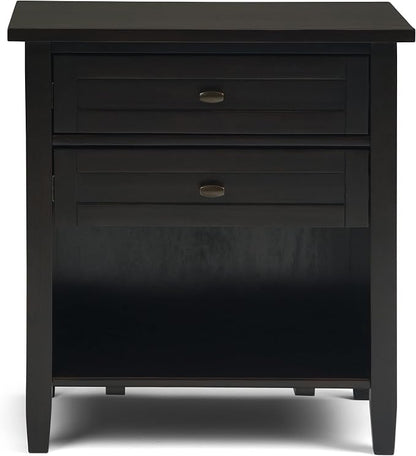 SIMPLIHOME Warm Shaker Solid Wood 24 inch Wide Transitional-Style Bedside - Image 3