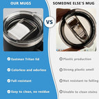 24 oz women's thermal coffee mug, double-wall insulation, easy to hold and clean, suitable for camping travel water cup