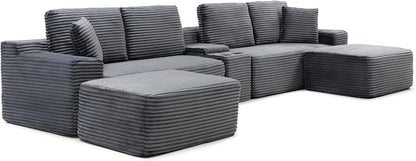 125" Oversized Sectional Couches - Image 9