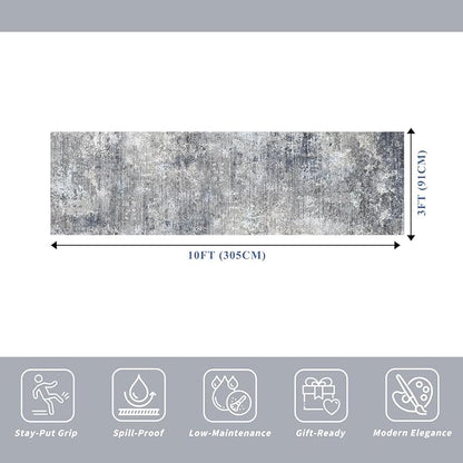 3x10 ft Long Hallway Runner Rug – Non-Slip Washable Kitchen Floor Rug - Image 2
