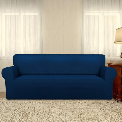 PureFit Stretch Couch Covers for Sofa Large Sofa Slipcovers Navy | 1-Piece - Image 2