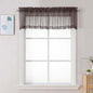 Chyhomenyc Chocolate Brown Sheer Valances by Chyhomenyc