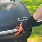 Outset Heat Resistant Grill Glove, Set of 1 with Flames Design