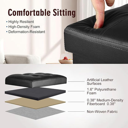 Storage Ottoman Foot Rest Stool - Image 7