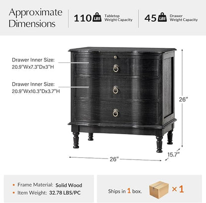 HULALA HOME Solid Wood End Table - Image 2