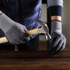 Safety Work Gloves MicroFoam Nitrile Coated-12 Pairs,Seamless Knit Nylon Gloves,Home Improvement,Micro-Foam Gloves