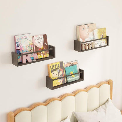 Fixwal Nursery Book Shelves, 16.5 Inch Floating Bookshelves - Image 2