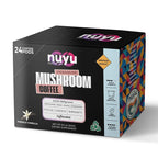 Nuyu Mushroom Coffee Pods, K-Cups, 100% Medium Roast Arabica Coffee with Lion's Mane, Reishi, Chaga, Cordyceps, 2000mg per Pod (24, French Vanilla)