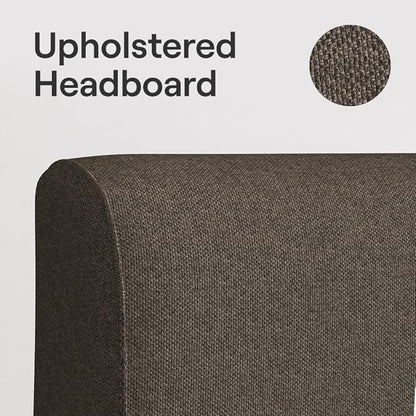 Nectar Bamboo Platform Bed Frame & Upholstered Headboard - Image 7