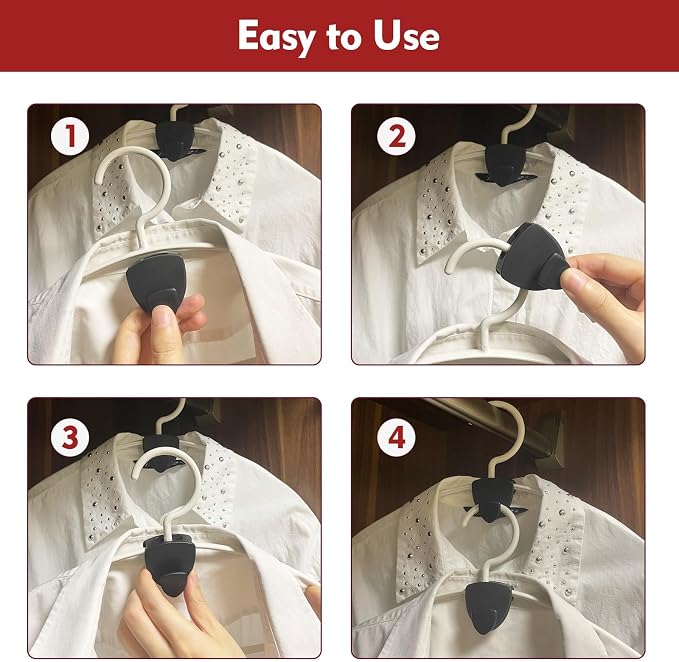Latoxcaa Space Saving Standard Hanger Hooks 100Pcs, Upgrade Heavy Duty Space - Image 7
