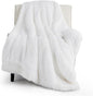 Bedsure GentleSoft Fluffy White Throw Blanket, Soft Cozy Furry Sherpa Fleece by Unknown