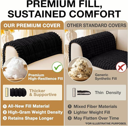 Couch Cover for Dogs, Washable Non Slip Plush Flannel Sofa Protector | Thick - Image 10
