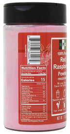 NPG Freeze Dried Red Raspberry Juice Powder 7 Oz, Seedless Fine Superfood Powder for Flavoring, Coloring, Baking, Smoothies, Purees, and Acai Bowls, All Natural