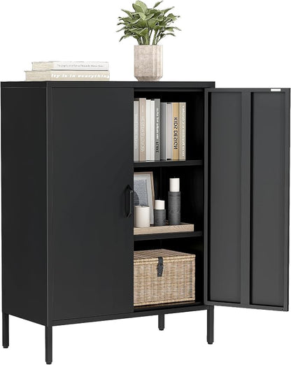 Bevivog Metal Locker Storage Cabinet, Home Office Metal Storage Cabinet Small by BevivogStylishCabinetsOrganizeYourSpace