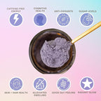Eleven TLC, Blue Matcha Powder, Butterfly Pea Flower Powder, Matcha Blue Tea, Blue Matcha Latte, Caffeine Free Matcha, Glass Jar, 18 Servings