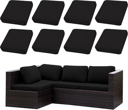 8PCS Patio Cushion Covers.Patio Furniture Couch SeatSlipcovers | Washable by SUKAIKEQA
