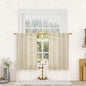 Linen Kitchen Curtains 30 Inch Length by LAMIT