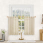Semi Sheer Linen Curtains 36 Inch Length by LAMIT