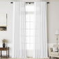 Extra Long Linen Curtains 136 Inches Long by Nanspring