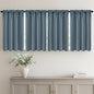 MIULEE Set of 4 Grey Blue 45 Inch Short Blackout Kitchen Window Curtains | by MIULEE
