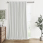 100% Blackout Extra Wide 100 Inch Linen Silding Door Curtains 90 Inches Long by Guken