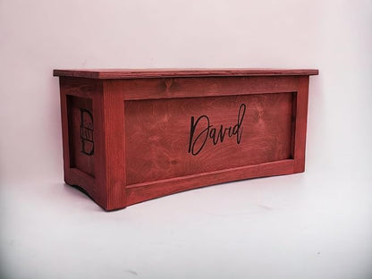 Personalized Engraved Wooden Toy Box - Image 3