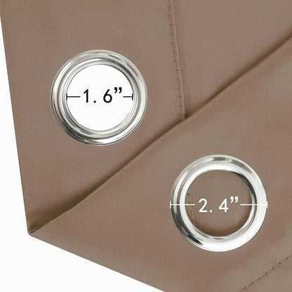 Cappuccino Blackout Curtains 34 x 63 Inch Length/Set of 2 Curtain - Image 5