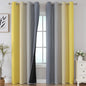 Yellow and Grey Ombre Blackout Curtains by ESTELARTEXTILER