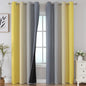 Yellow and Grey Ombre Blackout Curtains by ESTELARTEXTILER