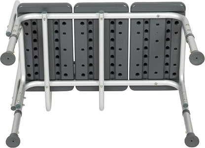 Flash Furniture HERCULES Series 300 Lb. Capacity Adjustable Gray Bath & Shower - Image 14